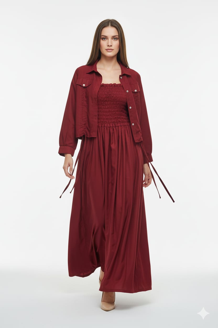 Western Jacket Coat Maxi