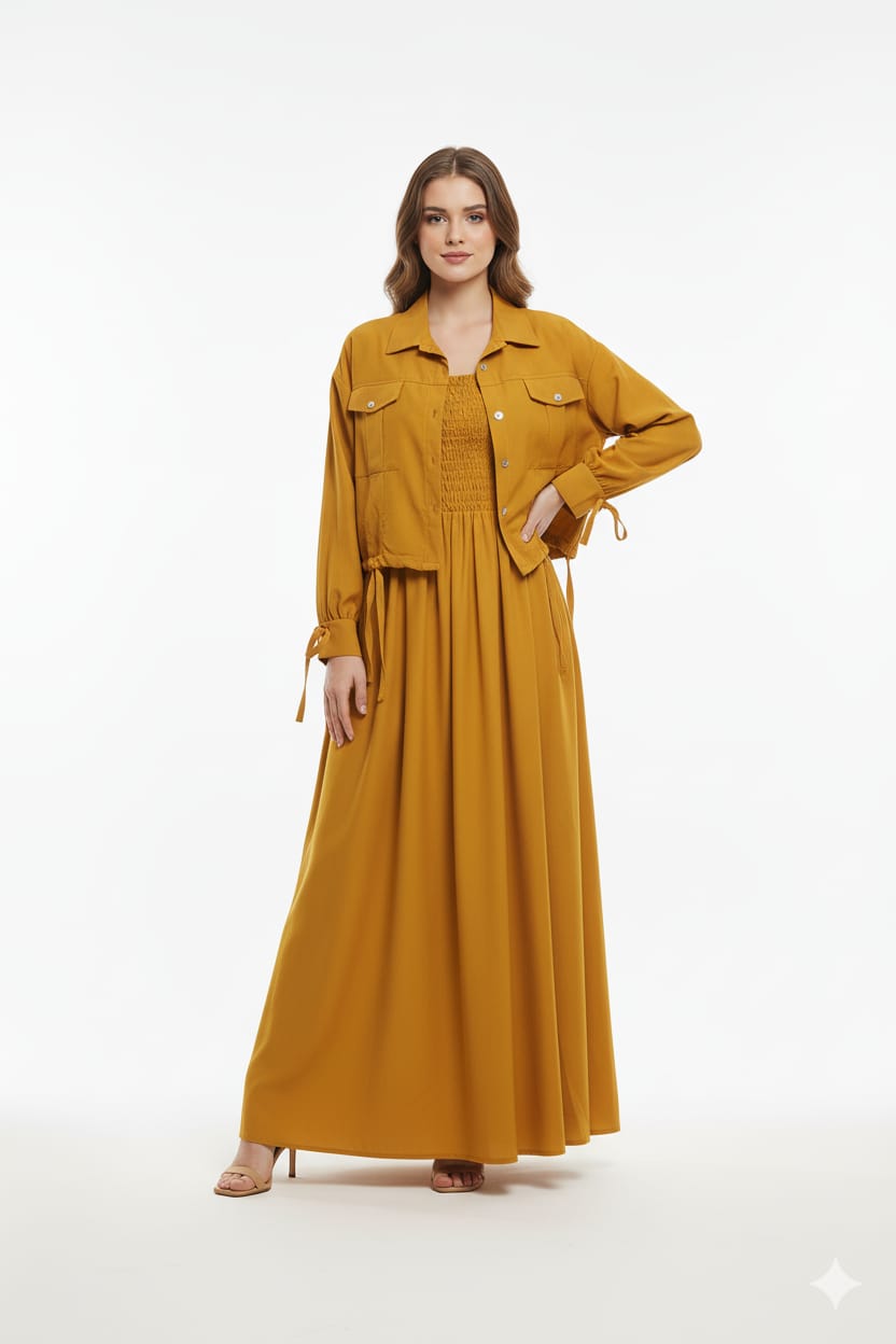 Western Jacket Coat Maxi