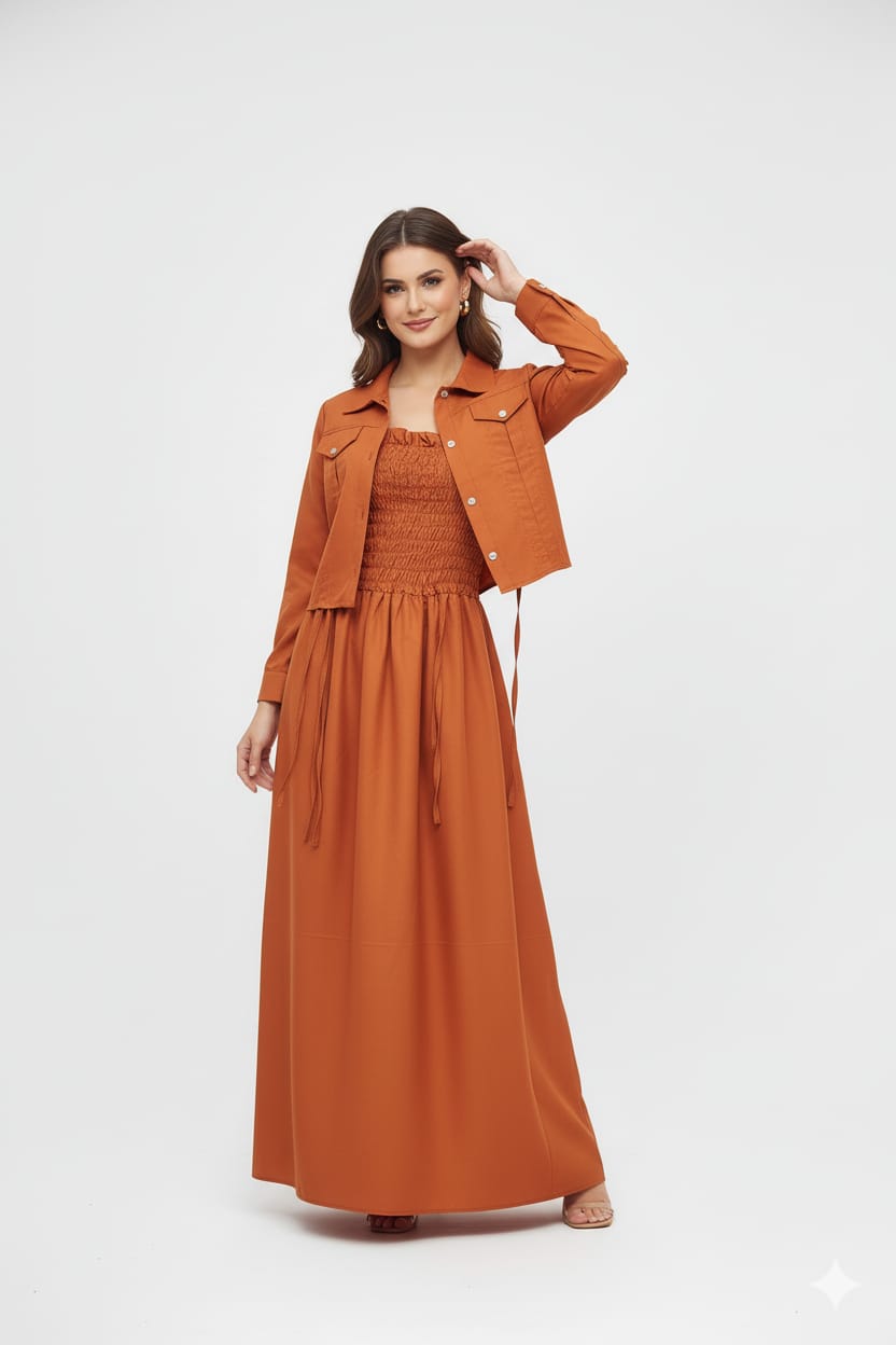 Western Jacket Coat Maxi