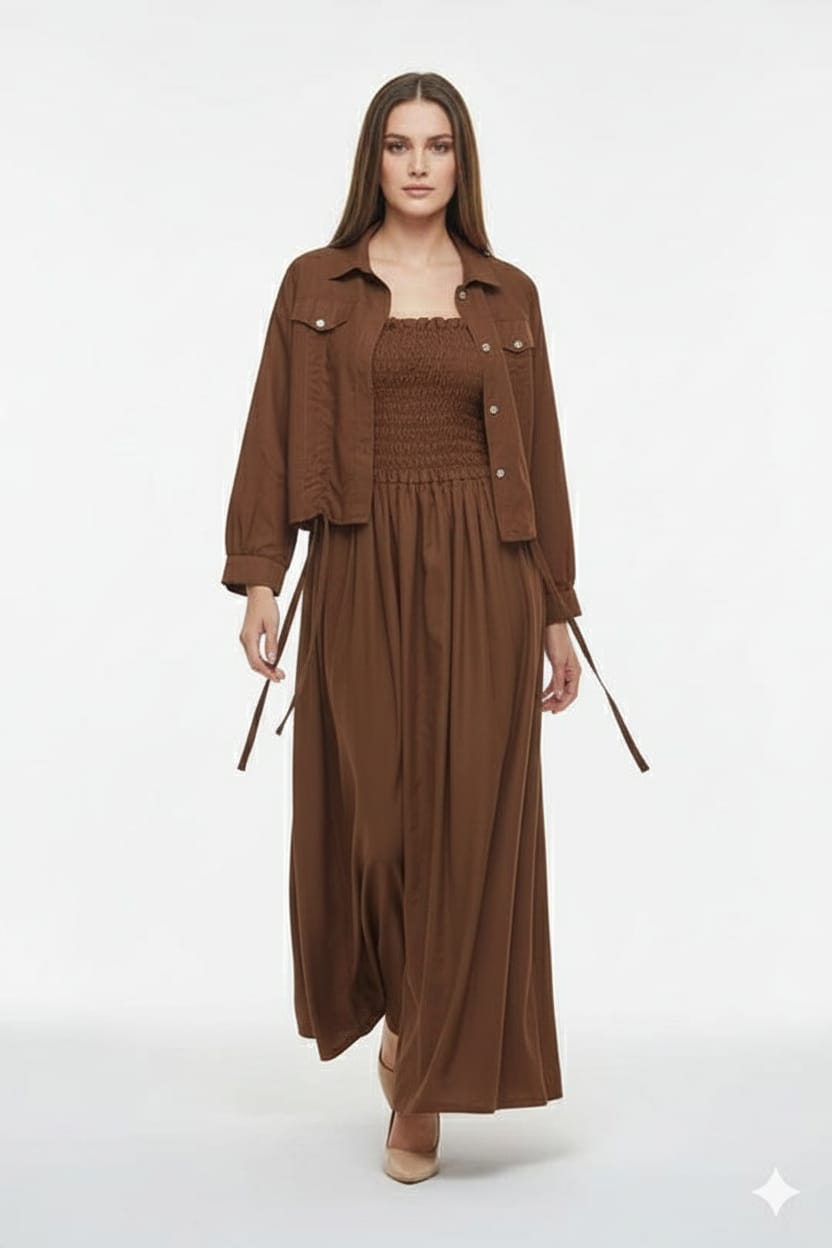 Western Jacket Coat Maxi