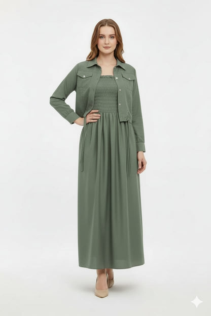 Western Jacket Coat Maxi