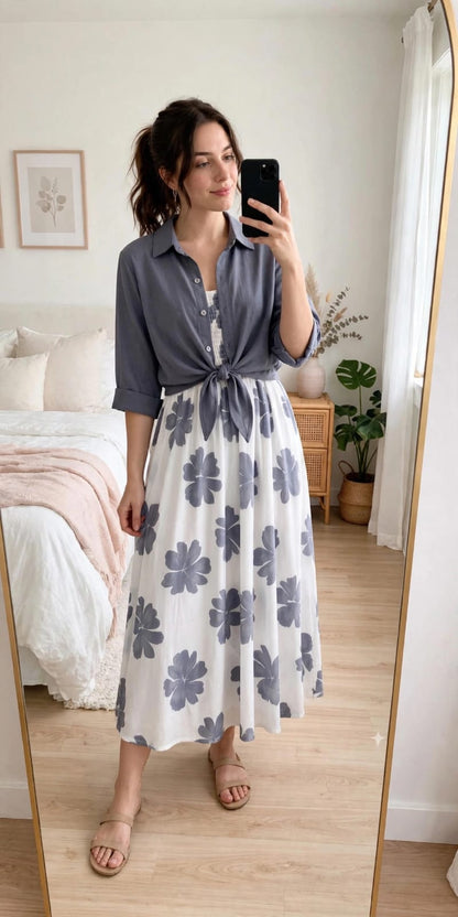 Digital Coat Style Maxi